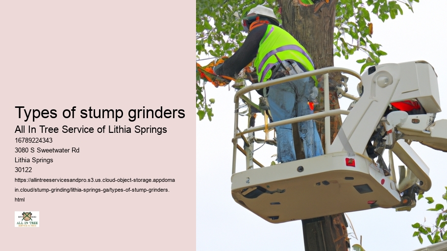 Types of stump grinders