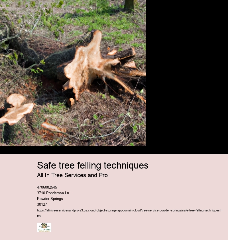 Importance of proper tree felling techniques