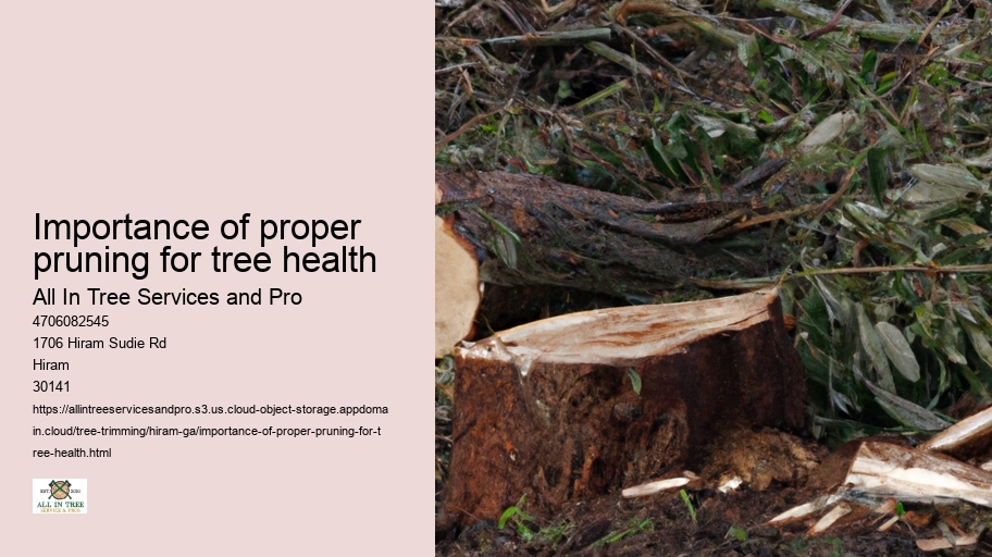 Importance of proper pruning for tree health